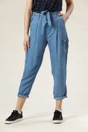 Spodnie damskie - SPODNIE DAMSKIE PEPE JEANS TAPER R.26 NIEBIESKIE CARGO - miniaturka - grafika 1