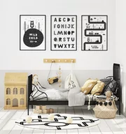 Dekoracje domu - Czarno białe plakaty skandynawskie format 40x50cm - miniaturka - grafika 1