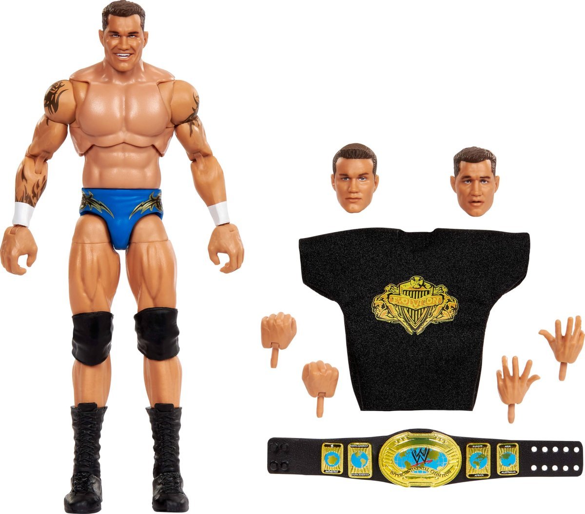 WWE Ultimate Edition Fan Takeover Figurka Randy Orton® (ok. 15 cm) i akcesoria, w tym wymienne głowy i dłonie, zabawka 8+, JCX43