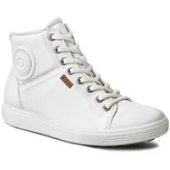 Trampki damskie - Ecco SOFT 7 tenisówki i Trampki wysokie czarny 430023 - miniaturka - grafika 1