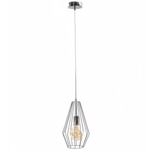 KET Loftowa LAMPA wisząca metalowa OPRAWA druciany zwis srebrny KET660 - Lampy sufitowe - miniaturka - grafika 1