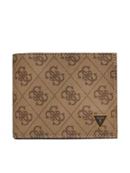 Portfele - Guess Duży Portfel Męski SMVELE LEA24 Beżowy - miniaturka - grafika 1