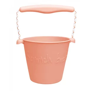 Funkit world Składane Wiaderko do Wody i Piasku Scrunch Bucket - Koralowy - Zabawki do piasku - miniaturka - grafika 3