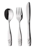 Sztućce dla dzieci - Zestaw sztućców dla dzieci 3-częściowy Little Friends - miniaturka - grafika 1