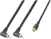 Kable - Kabel Audio CX142 2xRCA [M] - RCA [F] 0.3 m one size - miniaturka - grafika 1