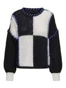 Swetry damskie - ONLY Sweter w kolorze czarno-białym - miniaturka - grafika 1