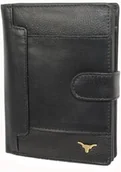 Portfele - Portfel Męski Skórzany ANDREAS Skóra Licowa Duży Pionowy Z Zapięciem CZARNY RIFD HK5601B ML 13,5 x 11 x 3 [cm - miniaturka - grafika 1