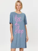 Piżamy damskie - Triumph Koszula nocna 10214840 Niebieski Regular Fit - miniaturka - grafika 1