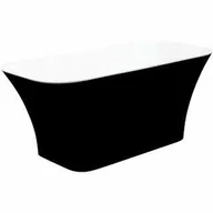 Wanny - Besco WMD-160-AWG ASSOS BLACK&WHITE wanna wolnostojąca klik-klak złoty czyszczony od góry 160 x 70 - miniaturka - grafika 1