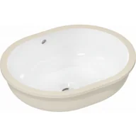 Umywalki - HANSGROHE 61050450 Xuniva U Umywalka podblatowa 45x35 bez otworu na baterię, z przelewem, SmartClean - miniaturka - grafika 1