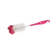 Akcesoria do karmienia - Szczot.do but.i sm. z gąb pink - miniaturka - grafika 1