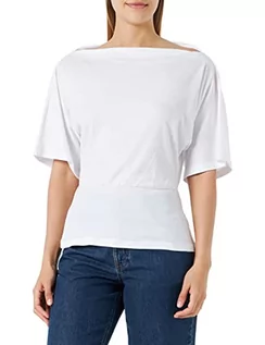 Koszulki i topy damskie - Sisley Koszulka damska 3MYRW100E Sweater, White 101, L, White 101, L - grafika 1