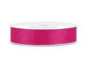 Pasmanteria - PartyDeco Tasiemka rypsowa, różowa ciemna, 15mm/25m TRP15-006 - miniaturka - grafika 1
