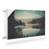 Dekoracje domu - MASKOWNICA Magnetyczna Na Grzejnik Górskie Jezioro Natura 90cm x 60cm - miniaturka - grafika 1