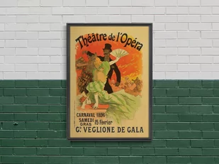 Plakat Teatr de Lopera, Carnaval 1896 - Plakaty - miniaturka - grafika 1