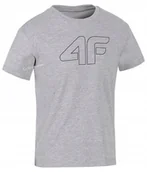 Koszulki męskie - 4F CHĹOPIÄCA KOSZULKA T-SHIRT BAWEĹNA / rozm 140 - miniaturka - grafika 1