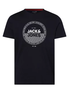 Koszulki męskie - Jack & Jones - T-shirt męski  JJRalf, niebieski - grafika 1