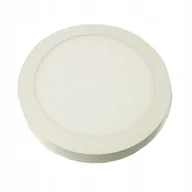 Lampy sufitowe - Plafon Lampa Natynkowa 24W Barwa Zimna Okrągła Biała Aluminiowa Klosz Pvc - miniaturka - grafika 1