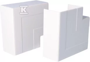 OBO Bettermann Naroże płaskie nakładane RAPID 45-2 142x142x56 GK-FH53100RW białe 6113090 6113090 - Kanały kablowe - miniaturka - grafika 1