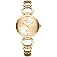 Zegarki damskie - Zegarek Damski Pierre Ricaud P22074.1141Q CYRKONIE złoty - miniaturka - grafika 1