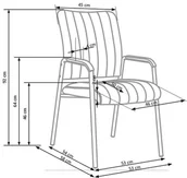 Fotele i krzesła biurowe - Krzesło biurowe VIGOR czarne - miniaturka - grafika 1