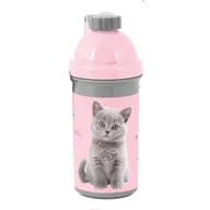 Bidony dla dzieci - Bidon 500ml Cat PP24CT-3021 - PASO - miniaturka - grafika 1