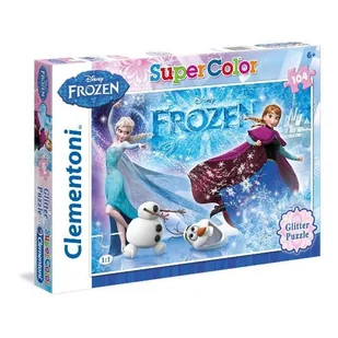 CLEMENTONI 29712 Puzzle 104 EL. Frozen, brokat - Puzzle - miniaturka - grafika 1