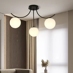 Emibig Boston lampa sufitowa 3-punktowa czarna/biała 1109/3 - Lampy sufitowe - miniaturka - grafika 3
