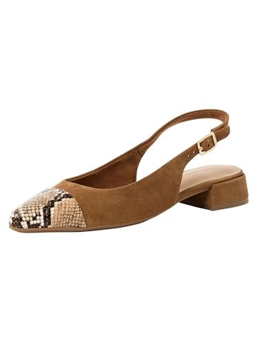 Tamaris Damskie czółenka Sling 1-29400-44, Cognac Struct, 37 EU