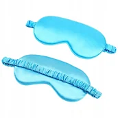Ozdoby do włosów - OPASKA NA OCZY SPANIA Premium SATYNOWA Nocna BLUE - miniaturka - grafika 1