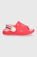 Buty dla dziewczynek - Tommy Hilfiger klapki dziecięce kolor różowy - miniaturka - grafika 1