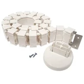 Maskownice do kabli - Ergosolid ErgoMask120W- pionowy kanał kablowy / maskownica kabli / organizer przewodów ERGOMASK120W - miniaturka - grafika 1