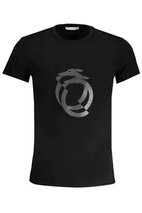 T-SHIRT MĘSKI Z KRÓTKIM RĘKAWEM TRUSSARDI CZARNY - Koszulki męskie - miniaturka - grafika 1