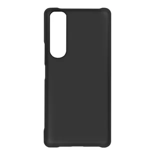 Etui do Sony Xperia 1 III Wykończenie ze sztywnej gumy Odporne na zarysowania czarne - Etui i futerały do telefonów - miniaturka - grafika 1