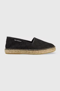 Espadryle męskie - Karl Lagerfeld espadryle KAMINO kolor czarny KL70103 - grafika 1