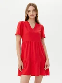 Sukienki - ONLY Sukienka letnia Tiri-Caro 15310970 Czerwony Regular Fit - miniaturka - grafika 1