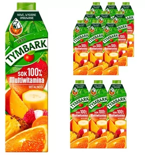 Tymbark Sok 100% multiwitamina 1 l x 12 sztuk - Soki i napoje niegazowane - miniaturka - grafika 1