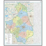 Mapy i plansze edukacyjne - EkoGraf, Województwo podlaskie mapa ścienna na podkładzie do wpinania - pinboard, 1:200 000 - miniaturka - grafika 1