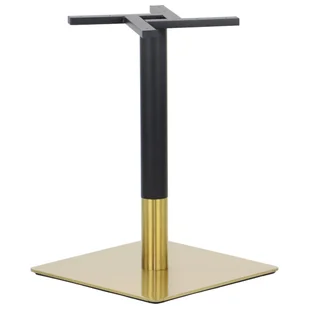 Podstawa stołu/stolika SH-3002-6/GB, stal nierdzewna w kolorze złotym/czarny, wymiary: 50x50x72 cm - do hotelu, restauracji, baru, biura - Meble modułowe i akcesoria - miniaturka - grafika 1