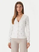 Swetry damskie - Guess Kardigan W6GR18 Z0605 Biały Regular Fit - miniaturka - grafika 1