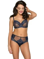 Biustonosze - Ava Lingerie Biustonosz 1993 70 F Navy Blue - miniaturka - grafika 1