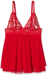Cottelli Collection Babydoll z półotwartymi miseczkami, czerwony, 3XL - Moda i Uroda OUTLET - miniaturka - grafika 1