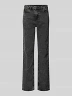 Spodnie damskie - Jeansy o kroju straight fit z mieszanki bawełny model ‘KELLY’ - miniaturka - grafika 1