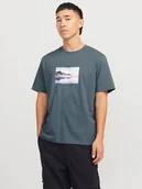 Koszulki męskie - Jack & Jones Koszulka "Vesterbro" w kolorze niebieskim - miniaturka - grafika 1