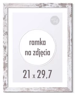RAMKA NA ZDJĘCIA 21x29,7 cm A4 ramki 29,7x21 biała sosna - Ramki na zdjęcia - miniaturka - grafika 1