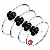 Pokrywki - Zestaw pokryw żaroodpornych Caserta 20,24,26,28 cm - miniaturka - grafika 1