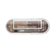 Akcesoria i kosmetyki do stylizacji brwi - Essence Brow Powder Set Zestaw Do Stylizacji Brwi 01 Light&Medium - miniaturka - grafika 1