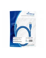 Kable komputerowe i do monitorów - Kabel USB 3.0 MediaRange MRCS145 AM/BM, 1,8m, niebieski - miniaturka - grafika 1