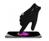 Rękawiczki rowerowe - DOTYKOWE RĘKAWICZKI DO EKRANU WODOODPORNE ROWEROWE - miniaturka - grafika 1