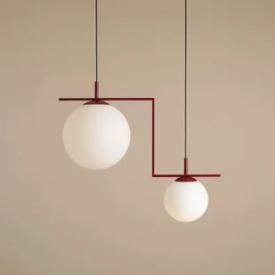 Zac II lampa wisząca 2-punktowa czerwona 1038H15_2 - Lampy sufitowe - miniaturka - grafika 1